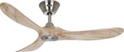 Casafan Eco Genuino 122 BN-NT Plafondventilator Chroom geborsteld met naturel houten vleugels 30 W