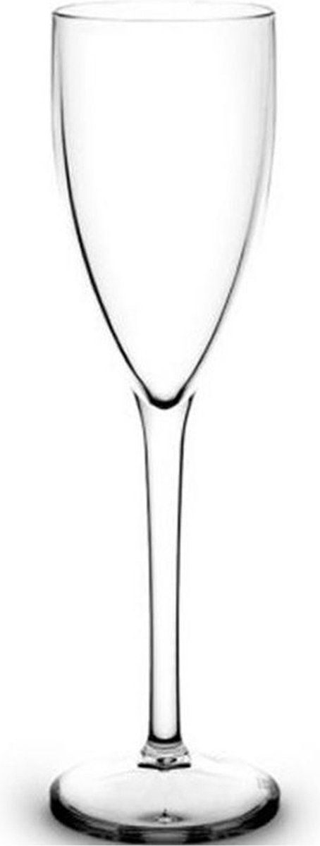 Splash-X Guus Champagneglas 15 cl - Kunststof - Transparant