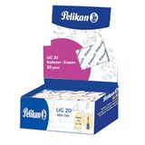 20 Pelikan Gum UG 20 wit, afbreken gum, geschikt voor techniek, kunstenaars en afdruiprek voor kolen en grafiet, 20 stuks