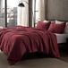 Merkloos EKO-TEX Beddengoedset Rood 135x200 cm met Ritssluiting