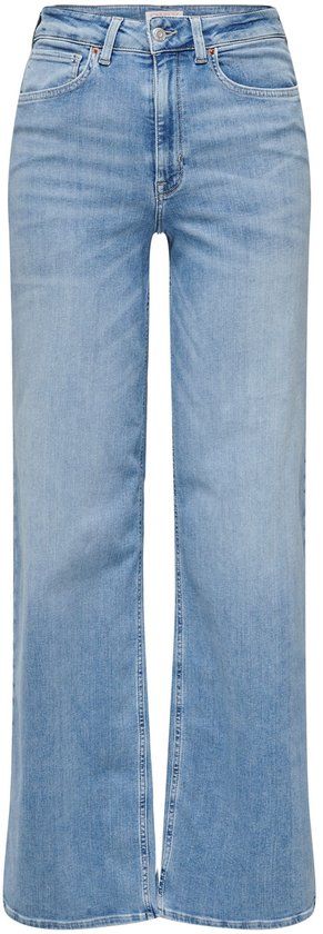 ONLY ONLMADISON BLUSH HW WIDE DNM CRO371 NOOS Women's Jeans - Light Blue Denim - Size M/32