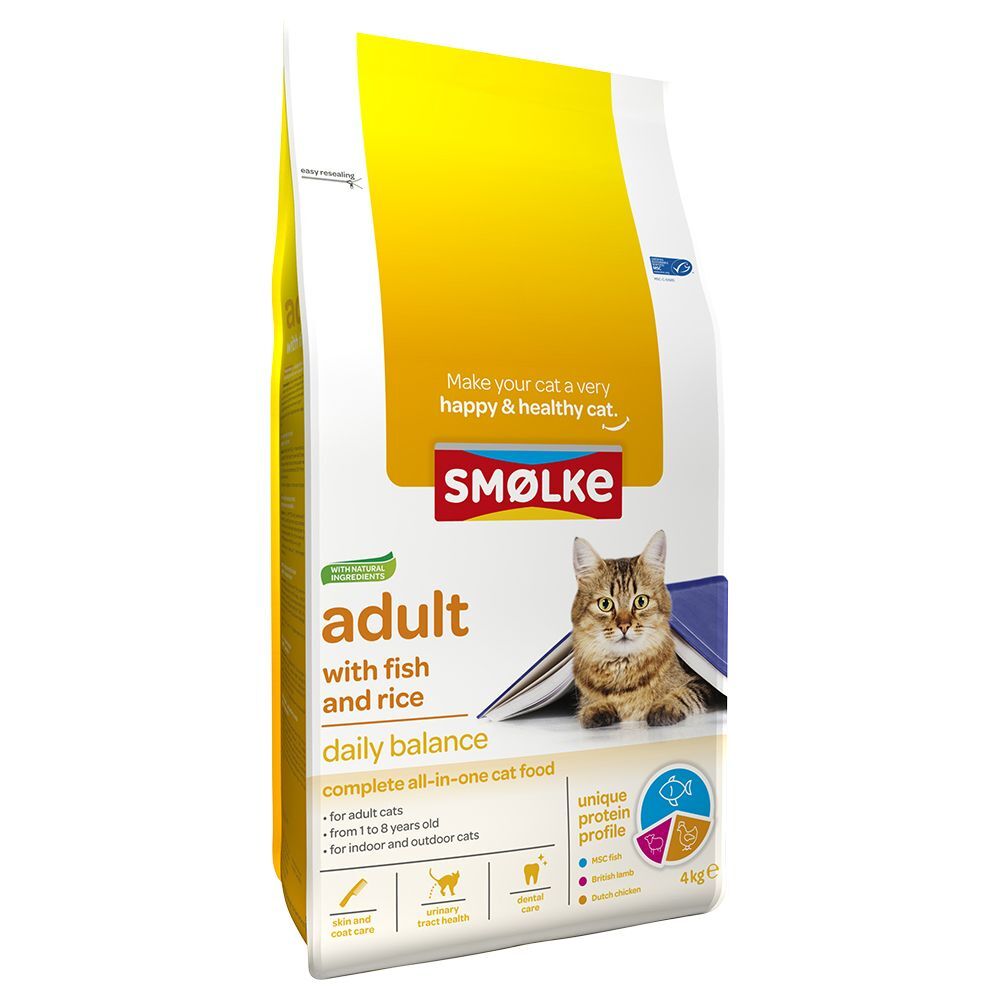 SMOLKE cat adult fish / rice kattenvoer 10 kg