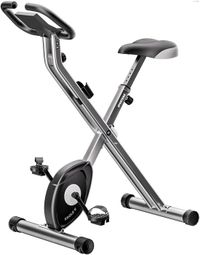 Sportana Vélo d'appartement - Fitness - Vélo d'appartement - Pliable - Argent