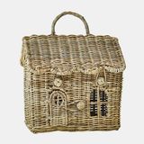 Loberon Panier Fintello forme maison marron