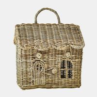 Loberon Panier Fintello forme maison marron