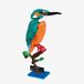 Ijsvogel kit de construction - 286 briques de serrage - Modèle d'oiseau - 63 x 128 x 208 mm
