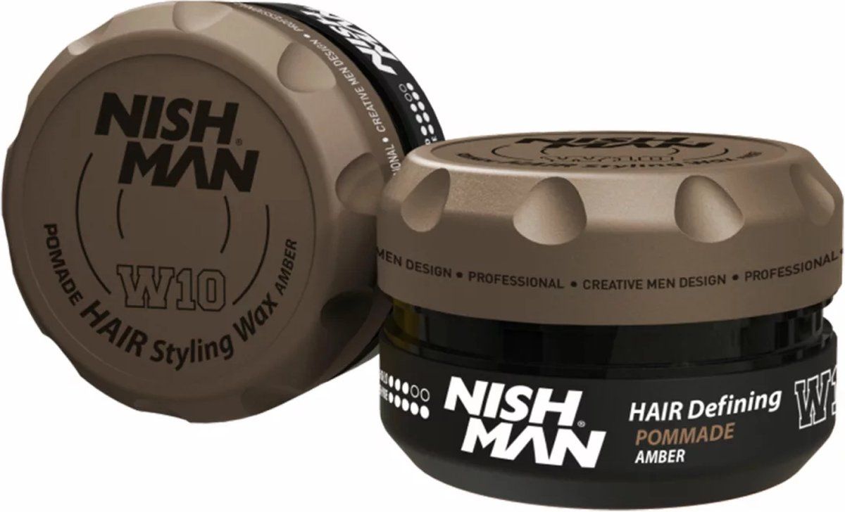 Nish Man NISHMAN W10 Hair Styling Wax Pomade Amber 100 ml