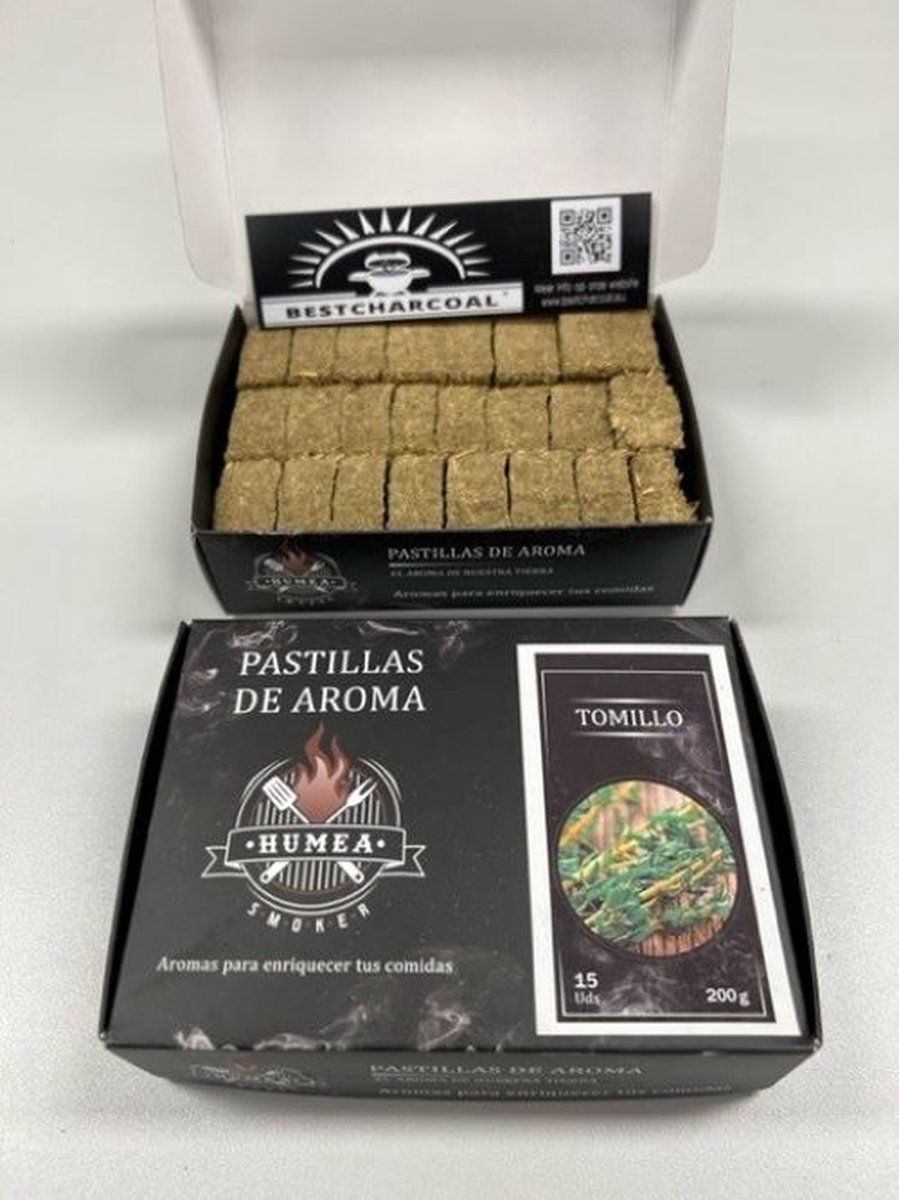 Bestcharcoal Pastilles De Aroma - Rookhout Tijm - 15 stuks