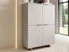 CALLISTO Commode haute 4 portes cachemire
