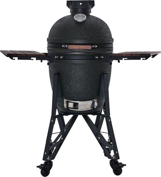 The Bastard Urban Medium Compleet houtskool barbecue / zwart, mat zwart/antraciet / Keramisch / rond