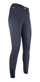Lauria HKM Rijbroek -LG Basic- silicoon zitvlak donkerblauw 36