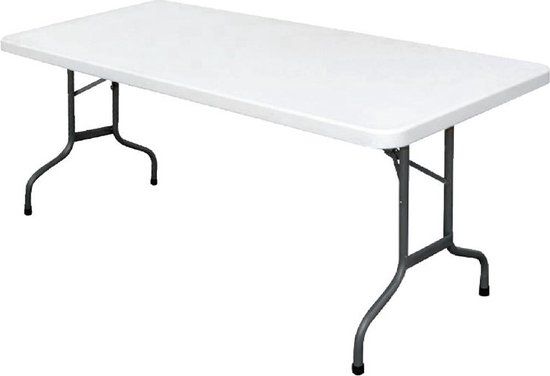 Bolero Inklapbare Eettafel - 75x183cm - Wit - Design