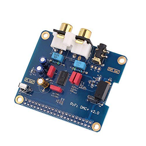 Topiky Raspberry PI digitale geluidskaart, PCM5122 chip I2S-interface HiFi DIGI DAC & HIFI De digitale DIGI-geluidskaartmodule ondersteunt 16/32 bit audiogegevensformaat voor Raspberry PI 3 Model B / 2B / B