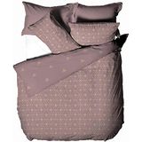 furn. Bee Deco Eenpersoons Dekbedovertrek, Katoen, Polyester, Blush, Eenpersoons, B137cm x L200cm (Dekbedovertrek), B50cm x L75cm (Kussensloop)