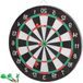Markenlos Klassiek dartbord, 43 cm, zwart-wit