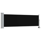 vidaXL - Tuinscherm uittrekbaar 80x300 cm - Zwart