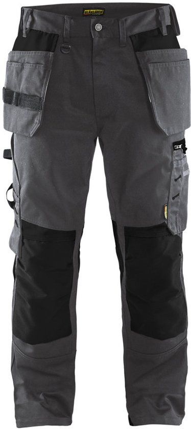 Blåkläder 1555-1860 Werkbroek met spijkerzakken Donkergrijs/Zwart maat 54