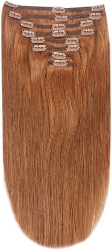 Remy hair Remy Human Hair extensions straight 16 - rood 30