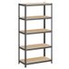 Ochama Heavy duty shelving, storage rack, cellar shelf, steel frame, 5 adjustable shelves, grey