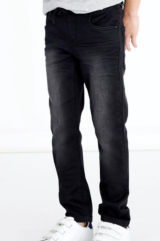 Name it Jongens Sweat Jeans Robin Dnmthayers Black Denim - 164 - Zwart - Kinderen
