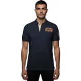 NAPAPIJRI Shirt 'E-ARCHIVE' lichtbeige / navy / kersrood