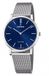 Festina Swiss Made Horloge - Heren - Zilver - 39 mm - Roestvrij staal - Blauwe Wijzerplaat