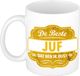 Bellatio Decorations Shoppartners Bv De beste juf dat ben ik dus cadeau koffiemok / theebeker geel embleem 300 ml