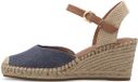 Tamaris - Dames - Sandalen met hak - Blauw - Maat 39