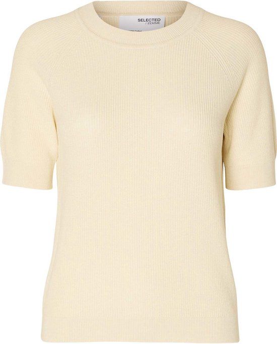 Selected Femme Elinna Gebreide Top - Off White - XS - Women