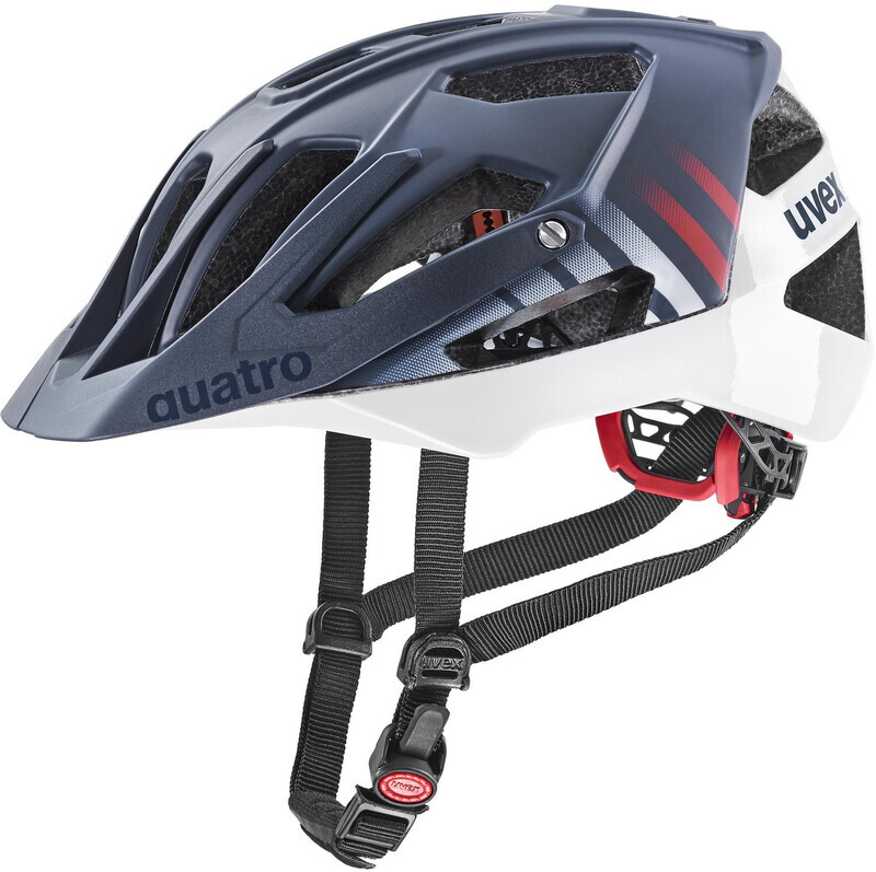 UVEX Quatro CC Helmet, blauw/wit