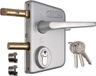 Locinox Serrure de portail LCKX40 - Argent - Cylindre inclus