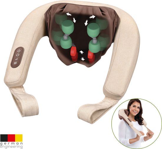 Beurer MG 153 4D Nekmassage - Shiatsu massagekussen voor nek, rug en schouders