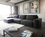 DELIFE Hoekbank Lanzo XL kunstleer vintage antraciet 380x180 cm rugleuning variabel