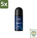 Nivea Men Deep Beat Déodorant Roller - 50 ml (5 pièces)