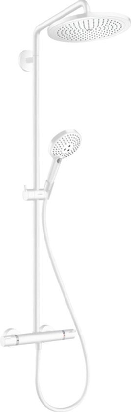 Hansgrohe Croma select s showerpipe 28cm met thermostaat mat wit 26890700