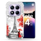 Cokitec Versterkte hoes voor Xiaomi Redmi Note 14 Pro 5G Voyage France Parijs rood