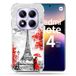 Cokitec Versterkte hoes voor Xiaomi Redmi Note 14 Pro 5G Voyage France Parijs rood