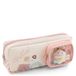 Mymochi 63195 Pennenetui, 23 x 6 x 9 cm, met knuffeldier, mini-kat Angy, 5 cm, beige