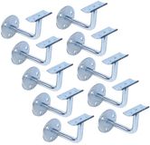 Alberts 855932 leuninghouder | voor bevestiging aan de muur, drager niet verstelbaar | om vast te schroeven | drager gebogen | verzinkt | Set van 10