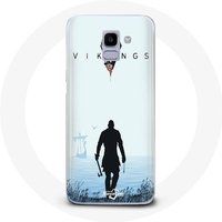 Maniacase Hoesje voor Samsung Galaxy A8 2018 Vikings Series Seizoen 6 Ragnar Lothbrok De Trailer 2022