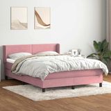 Maison Exclusive - Boxspringbed met matras, rose, 160x210 cm, velours
