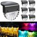 Unyqoos® Set van 6 lampes de jardin solaires étanches avec modes d'éclairage réglables