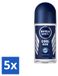NIVEA MEN Cool Kick Deodorant Roll-on Antitranspirant 50 ml - Voordeelverpakking - 5 stuks