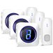 Deurbel Waterdichte Plug-in Draadloze Deurbel met 3 Draadloze Knoppen op Batterijen