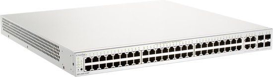 D-Link Nuclias Cloud-Managed DBS-2000-52MP - Switch - 48 x 10/100/1000 (PoE+) + 4 x SFP-combinatie - PoE+ (370 W)