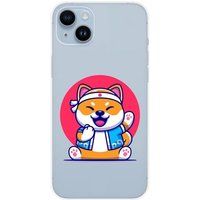 1001 coques Apple iPhone 14 Plus Shiba ninja bedrukt siliconen hoesje