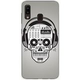1001 coques Samsung Galaxy A20/A30 Skull music bedrukt siliconen hoesje