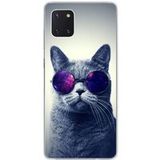 Samsung Galaxy Note 10 Lite Siliconen hoesje Kat met bril
