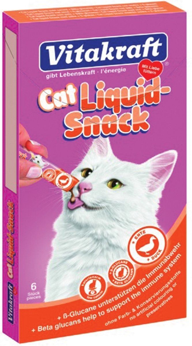 VITAKRAFT cat liquid snacks - 3 st Ã 6 st