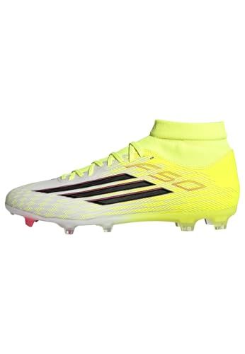 adidas F50 LEAGUE Mid Cut Firm Ground/Multi Ground Football Boots, team solar yellow 2/core black/lucid red, 48 EU